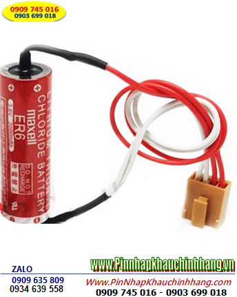 Maxell ER6; Pin nuôi nguồn PLC Maxell ER6 lithium 3.6v AA 2000mAh chính hãng _Xuất xứ Nhật